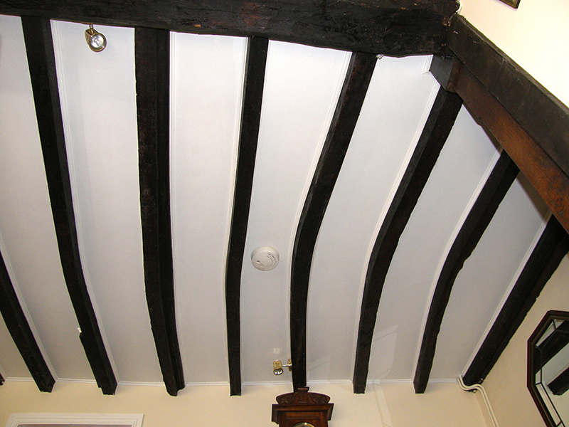 curved ceiling beams